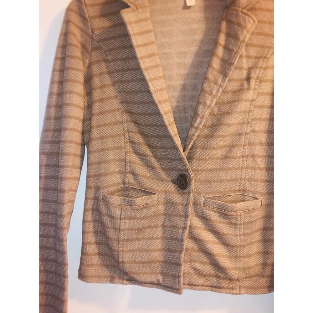 Carlson brown striped long sleeve blazer XS vici - Picture 4 of 4